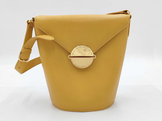 GIVENCHY Leather Shoulder Bag Yellow Shoulder Bag
