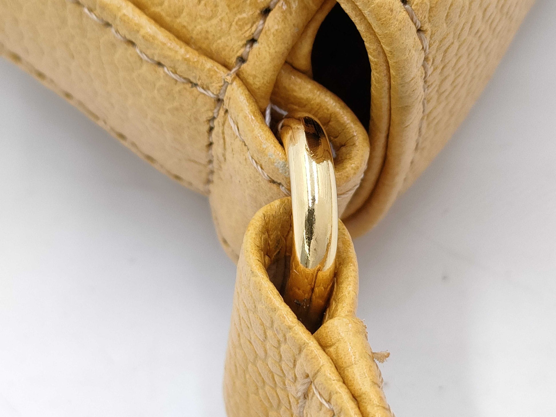 GIVENCHY Leather Shoulder Bag Yellow Shoulder Bag