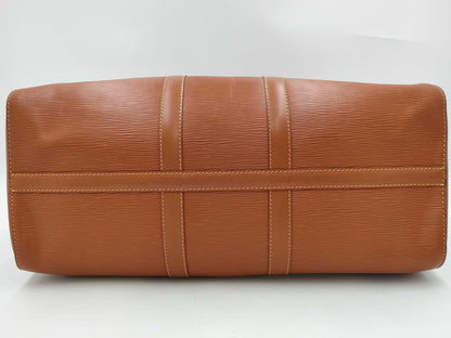 LOUIS VUITTON Epi Keepall 45 Brown Boston Bag 