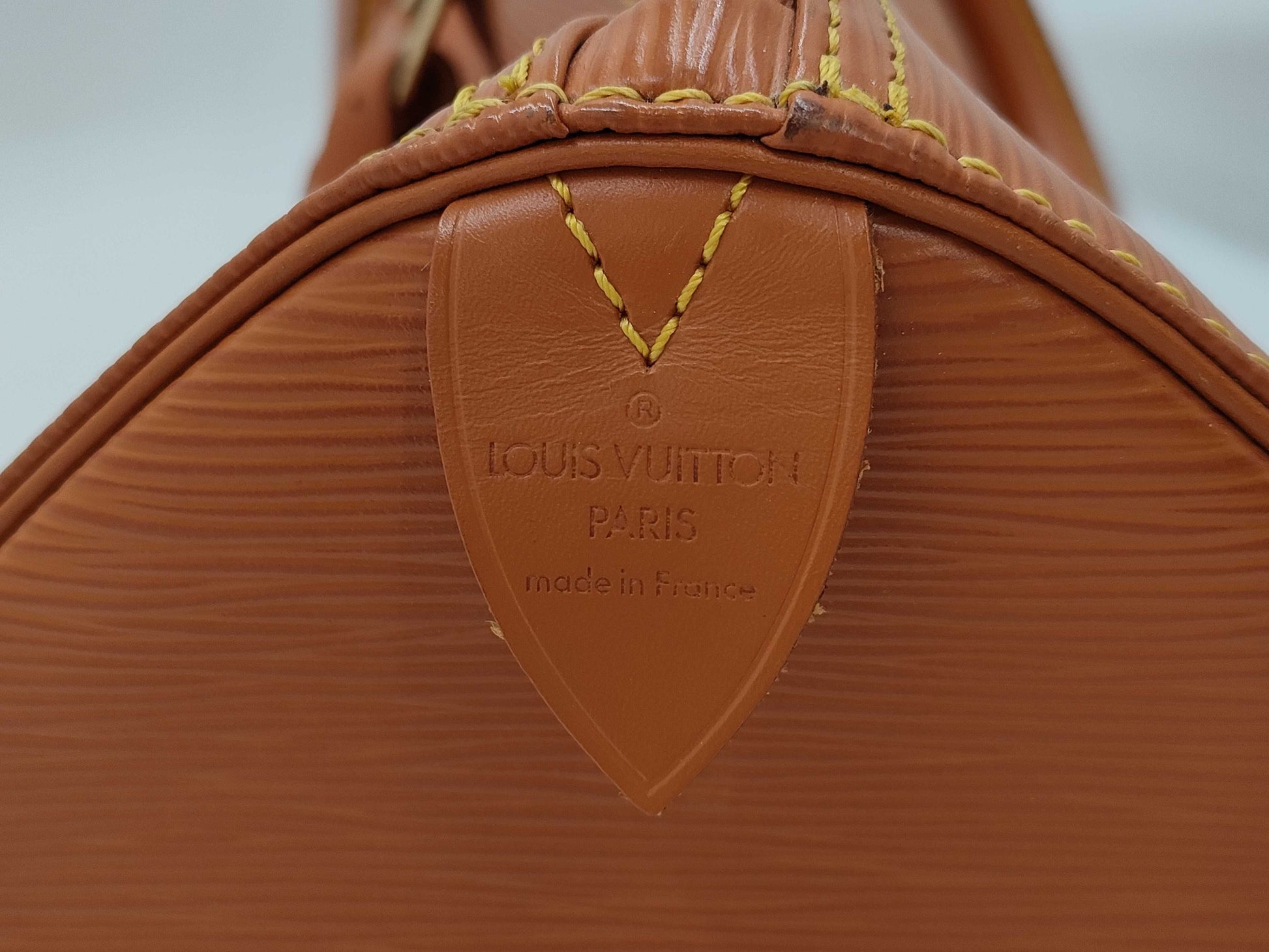 LOUIS VUITTON Epi Keepall 45 Brown Boston Bag 