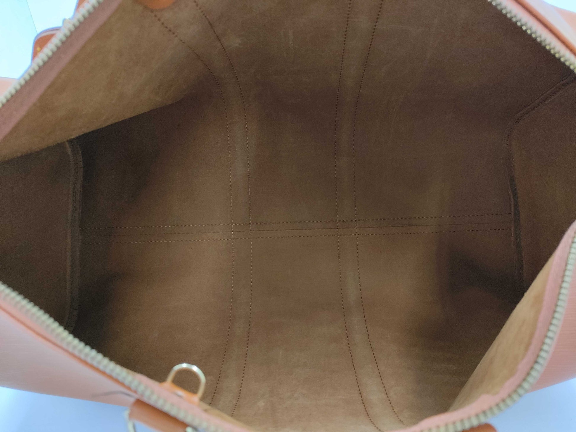 LOUIS VUITTON Epi Keepall 45 Brown Boston Bag 