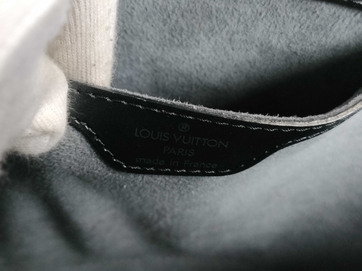 LOUIS VUITTON RFID Unverifiable VI 0956 Epi Sanjac Black Tote Bag