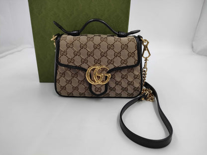 GUCCI GG Canvas GG 2-way Shoulder Bag 583571