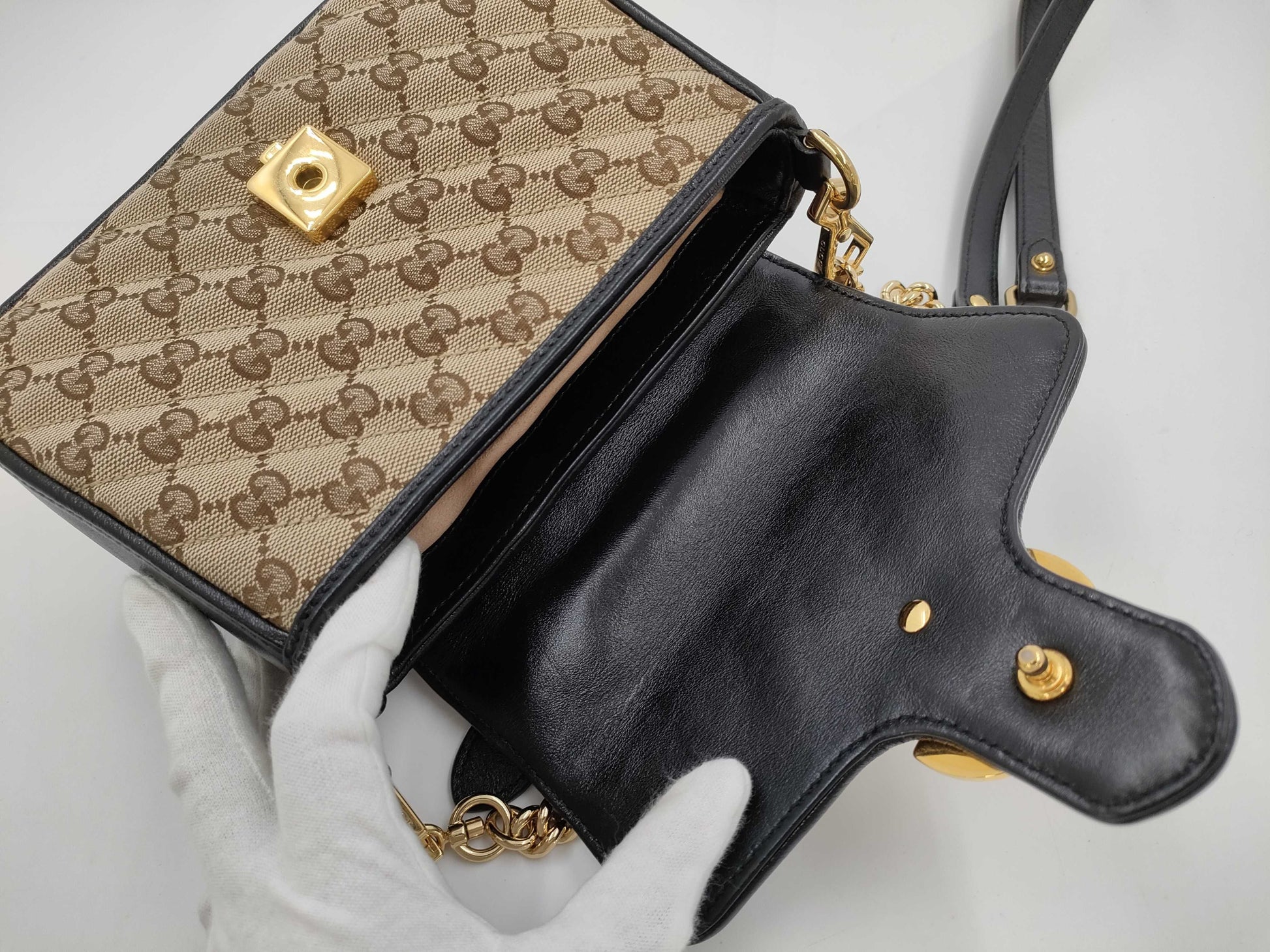 GUCCI GG Canvas GG 2-way Shoulder Bag 583571