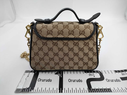 GUCCI GG Canvas GG 2-way Shoulder Bag 583571