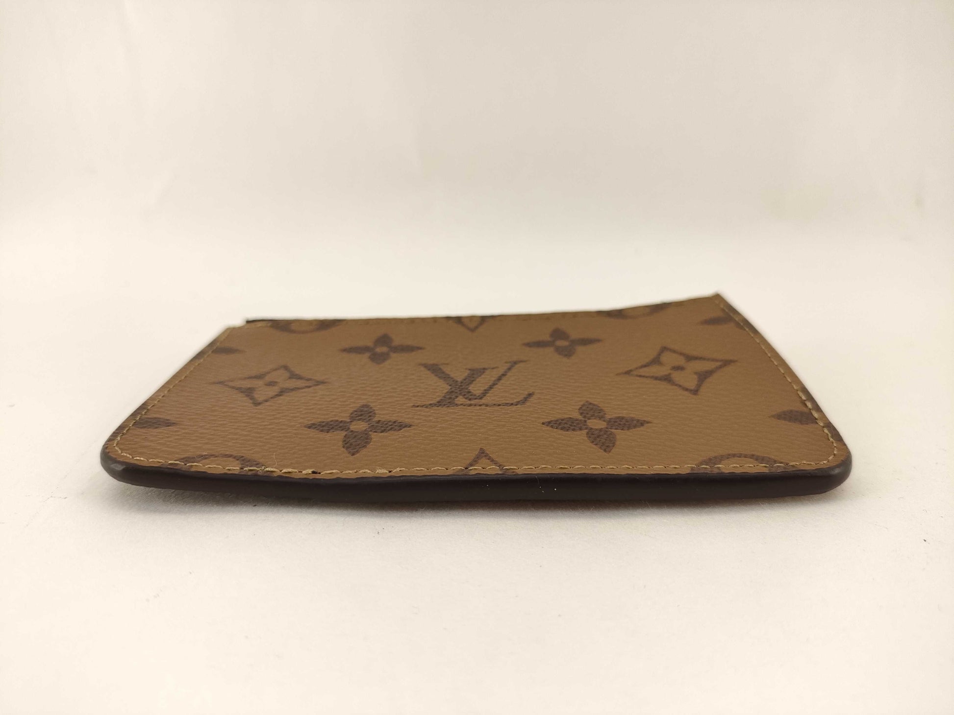 LOUIS VUITTON Monogram Reverse Porte Carte Romy Card Case M81912 Coin Case