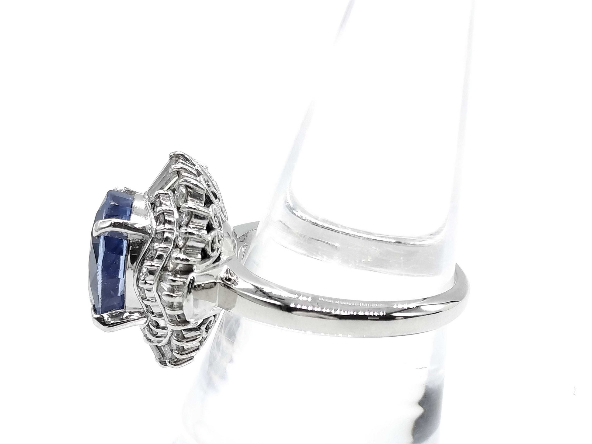 S7.07ct D0.90ct PT900 14.0g Ring 