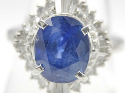 S7.07ct D0.90ct PT900 14.0g Ring 