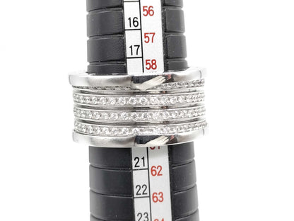 BVLGARI 20th Anniversary B.zero1 #61 Diamond WG Au750 21.2g Ring 