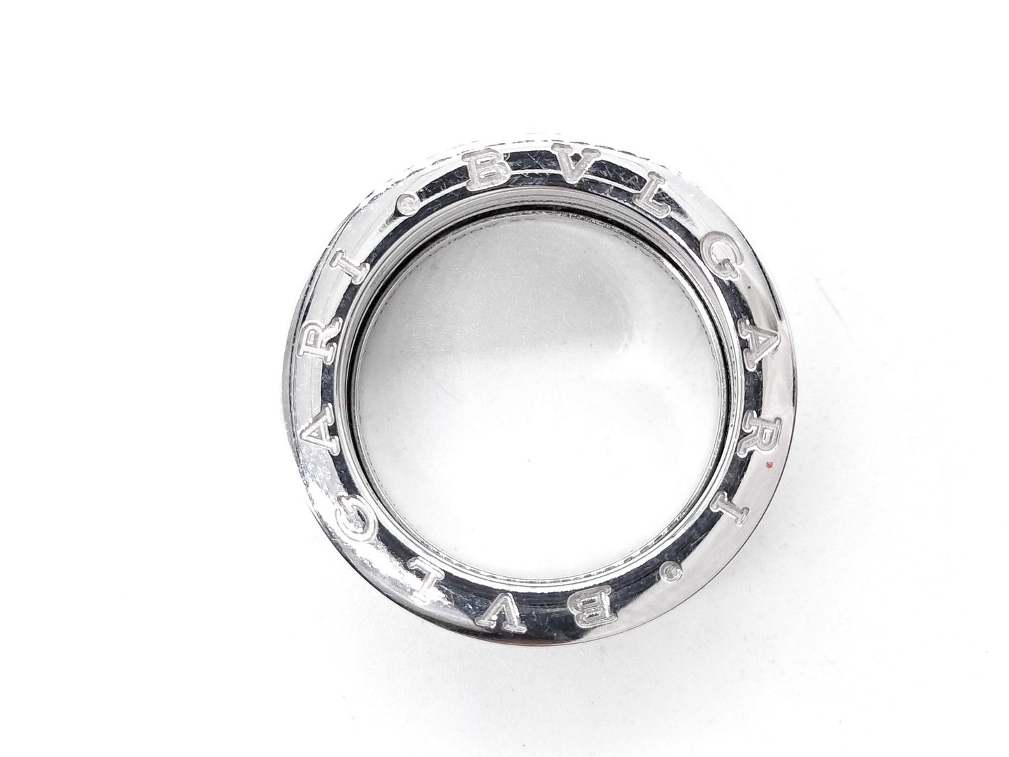 BVLGARI 20th Anniversary B.zero1 #61 Diamond WG Au750 21.2g Ring 