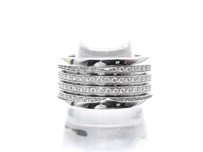 BVLGARI 20th Anniversary B.zero1 #61 Diamond WG Au750 21.2g Ring 