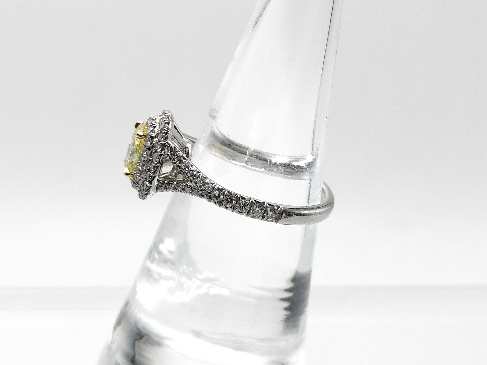 Tiffany&Co. Sorest YD0.59ct Melee Diamond PT950/750 5.1g Ring 