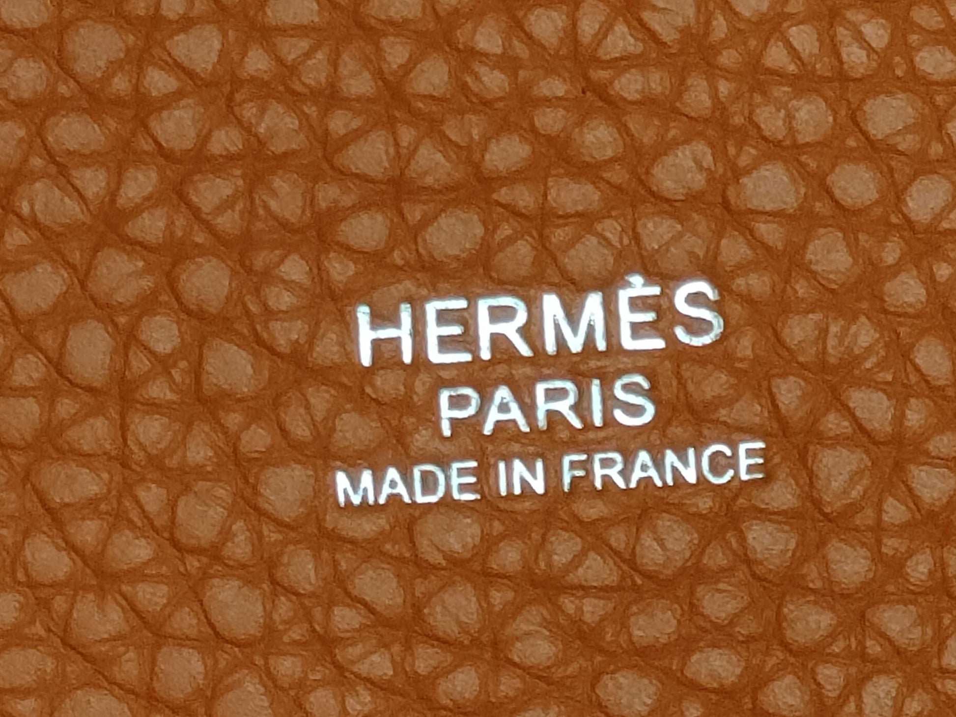 HERMES Picotin MM Handbag in Orange with Silver Hardware and Y Stamp