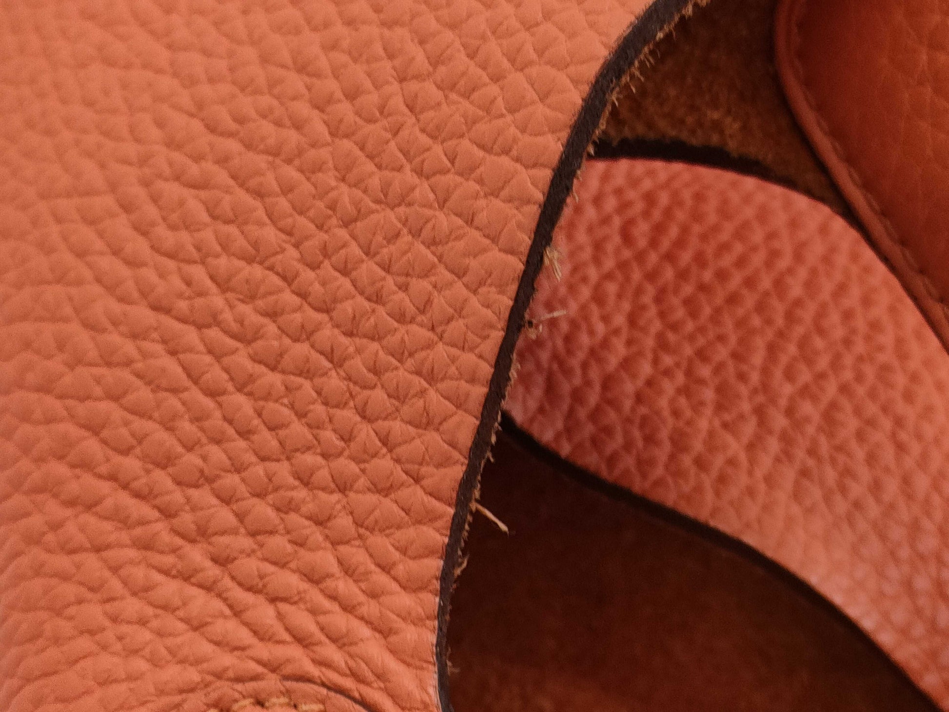 HERMES Picotin MM Handbag in Orange with Silver Hardware and Y Stamp