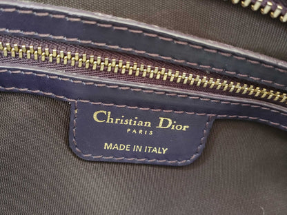 Dior Lady/PVC Canvas/Purple Handbag