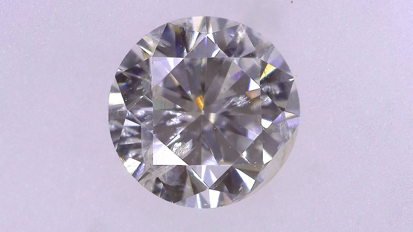 0.562ct H I-1 GOOD/GD/FR MEDIUM BLUE NATURAL 5.27-5.32X3.18mm Loose Diamond