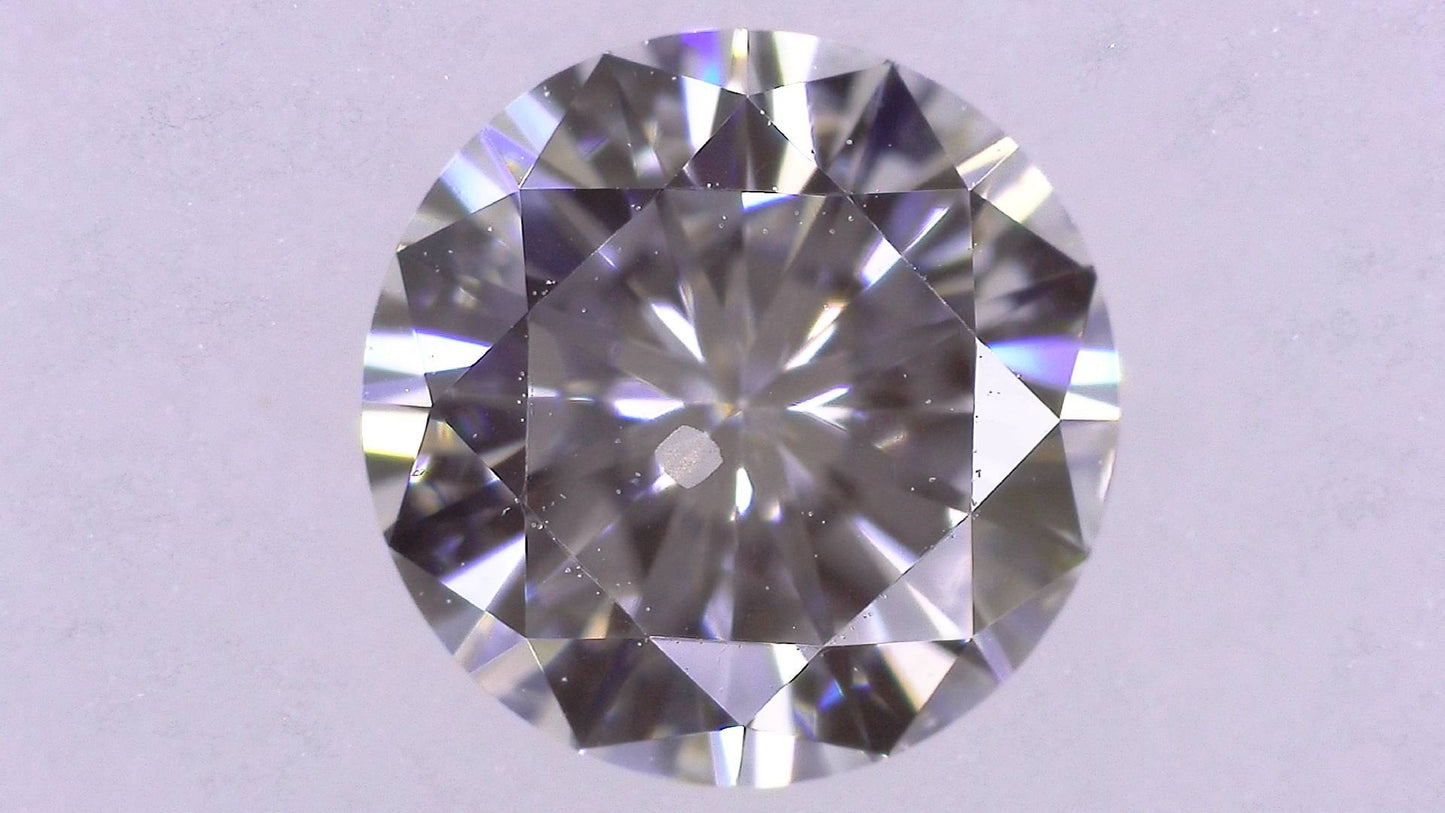 0.509ct F SI-2 VERY GOOD/VG/GD NONE NATURAL 5.20-5.24X3.08mm Loose Diamond