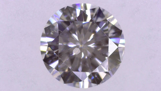 0.509ct F SI-2 VERY GOOD/VG/GD NONE NATURAL 5.20-5.24X3.08mm Loose Diamond