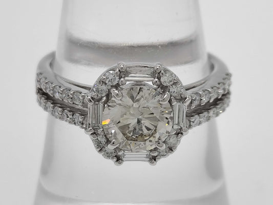 D1.007ct FD0.36ct PT900 5.7g Ring 