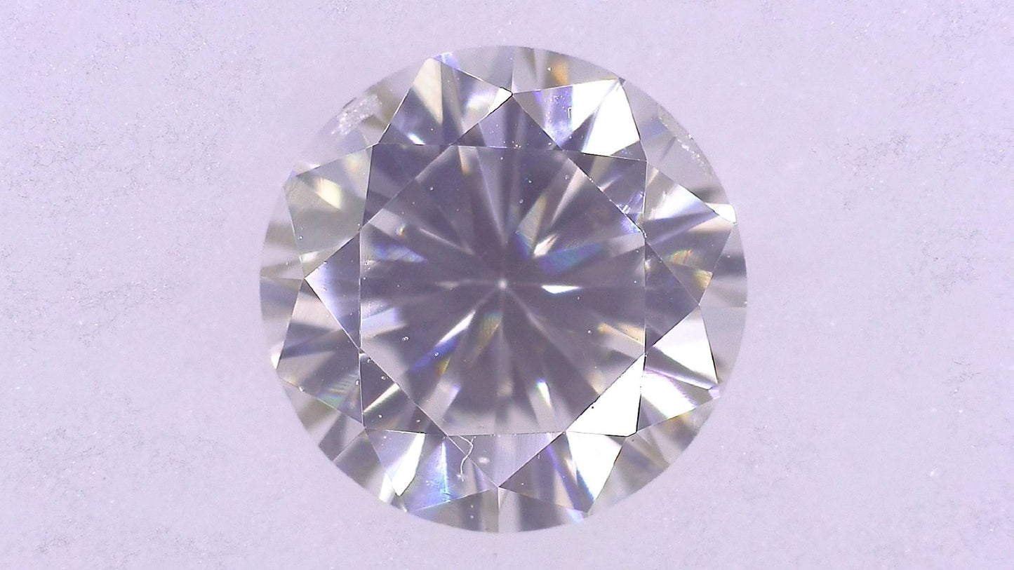 0.373ct G SI-2 FAIR/GD/FR NONE NATURAL 4.55-4.59X2.89mm Loose Diamond