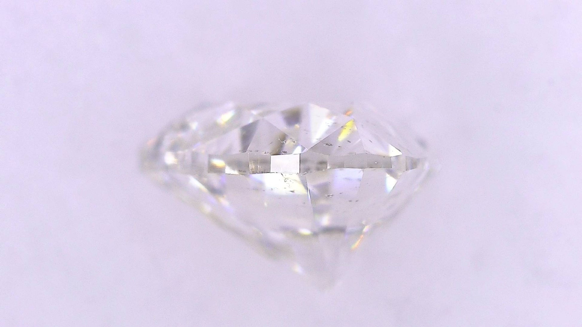 1.118ct I SI-2 ****/GD/GD FAINT NATURAL 6.13-7.44X3.96mm HS Loose Diamond