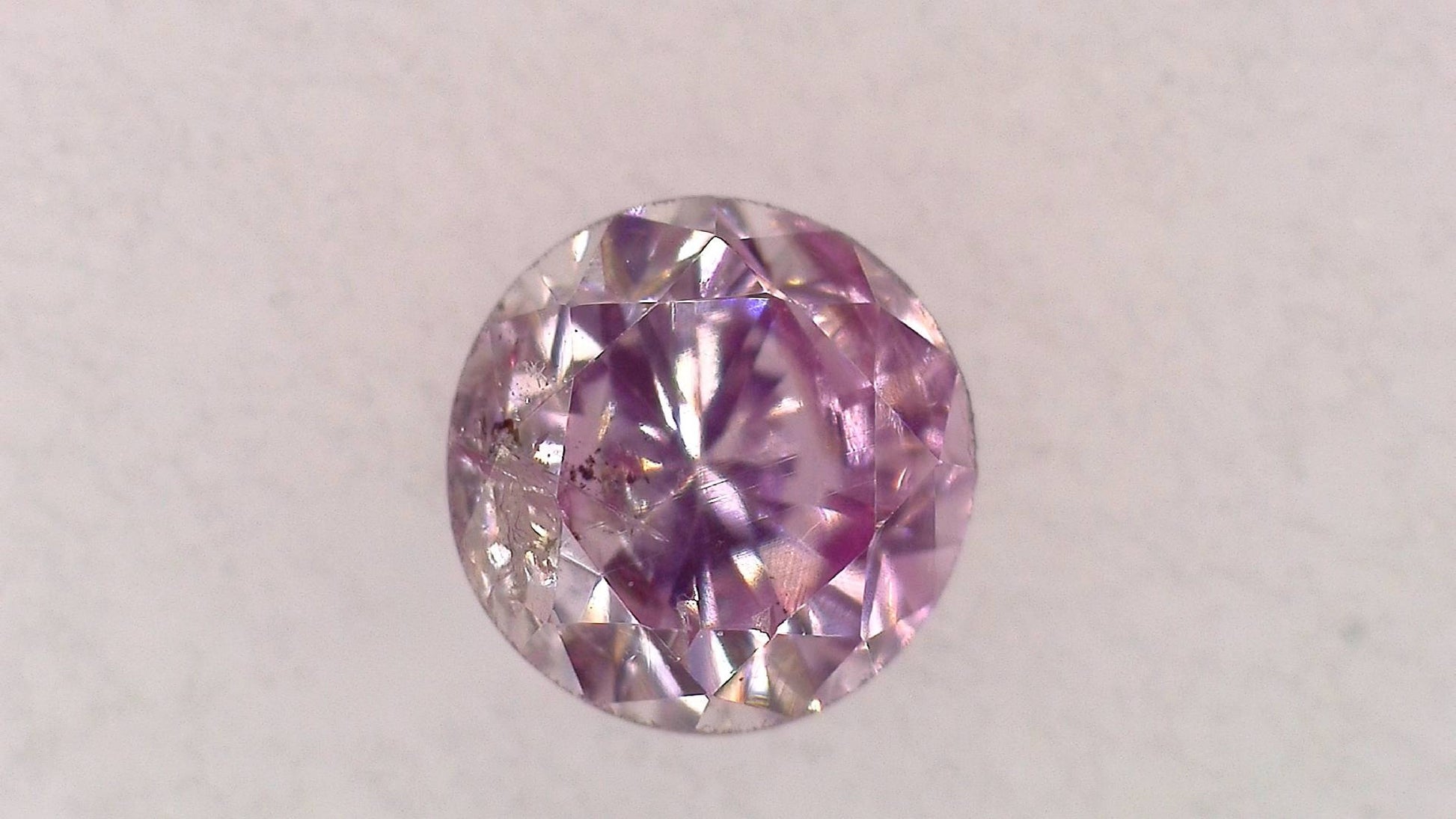 0.115ct Fancy Purple Pink I-1 ****/FR/FR Medium Blue Natural 2.92-2.98X2.00mm RD Loose Diamond