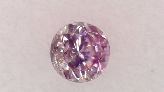 0.115ct Fancy Purple Pink I-1 ****/FR/FR Medium Blue Natural 2.92-2.98X2.00mm RD Loose Diamond
