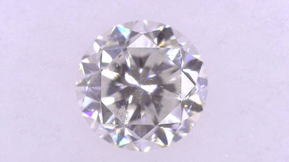 0.615ct F SI-2 POOR/GD/FR MEDIUM BLUE NATURAL 5.15-5.20X3.44mm Loose Diamond