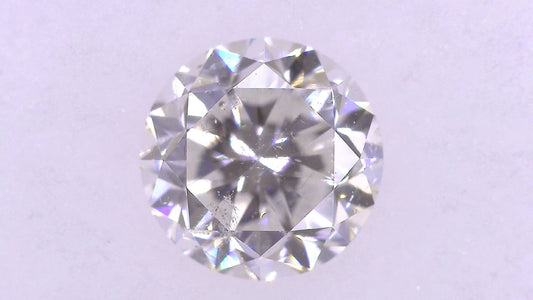0.615ct F SI-2 POOR/GD/FR MEDIUM BLUE NATURAL 5.15-5.20X3.44mm Loose Diamond