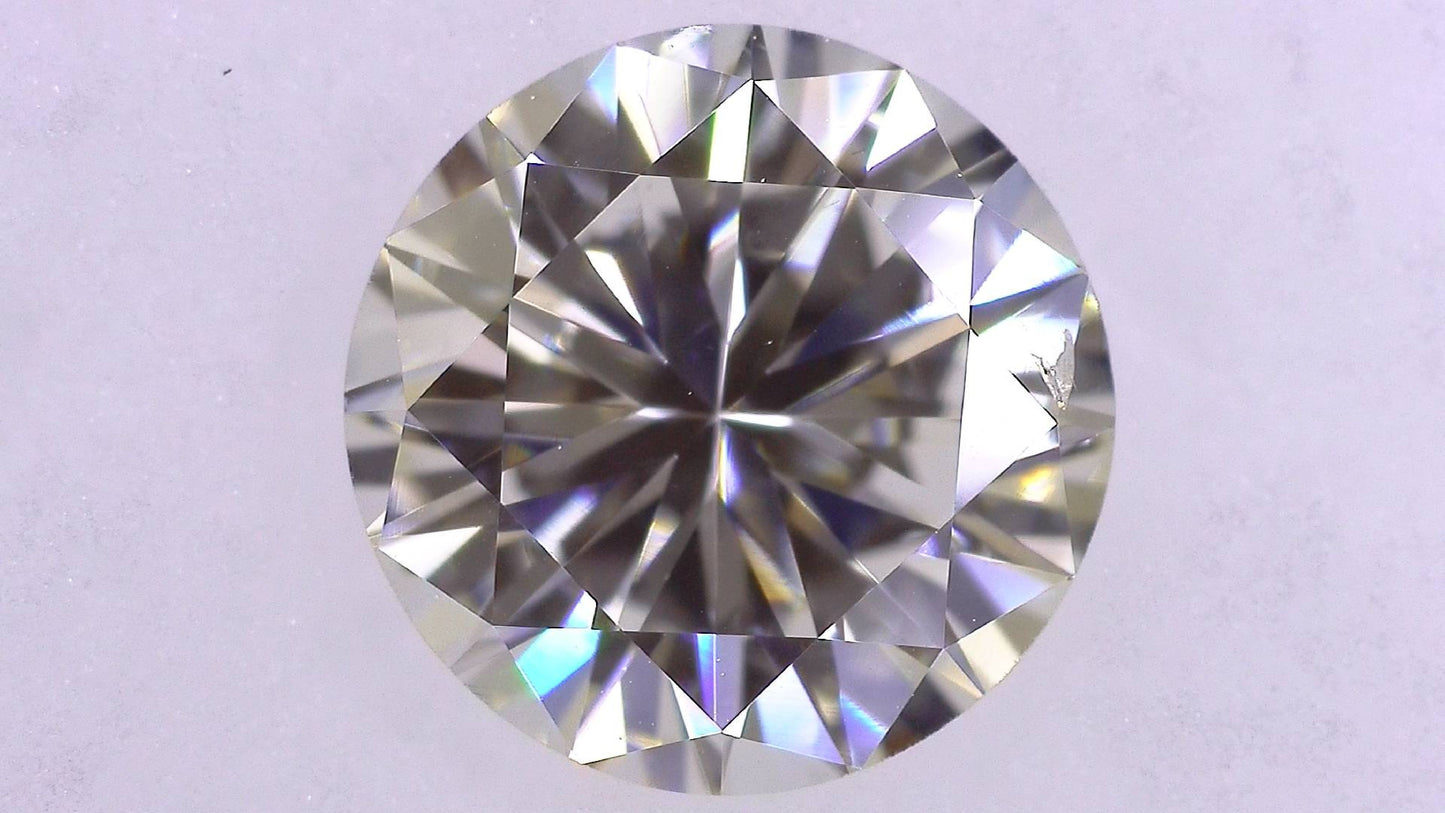 1.025ct J SI-1 FAIR/GD/GD NONE NATURAL 6.54-6.61X4.00mm Loose Diamond