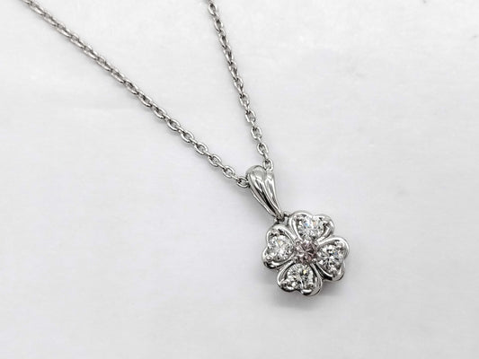 PD0.096ct D0.41ct Pt900/Pt850 6.5g Necklace 