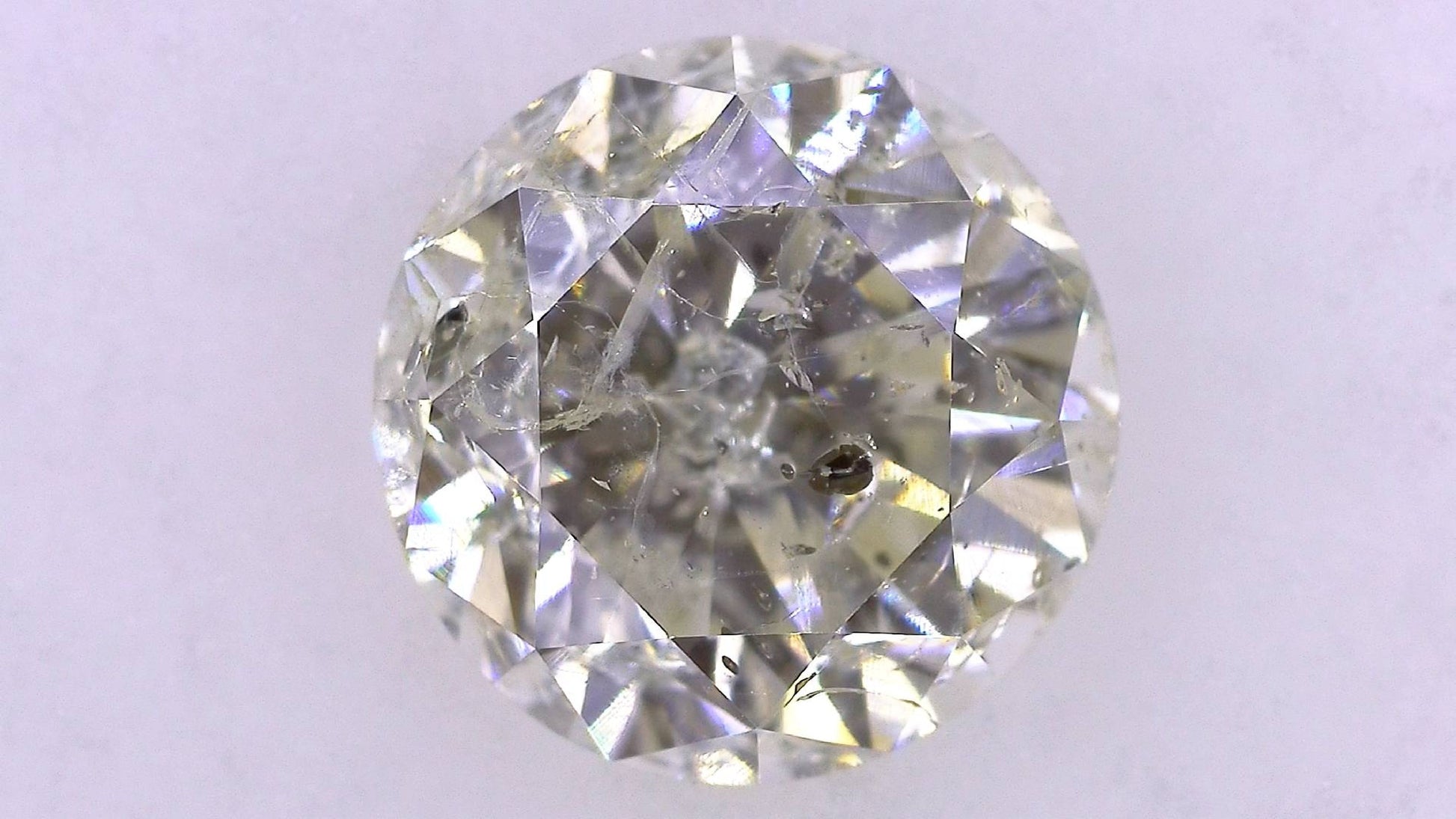 1.418ct M I-1 FAIR/GD/FR MEDIUM BLUE NATURAL 6.76-6.84X4.64mm Loose Diamond