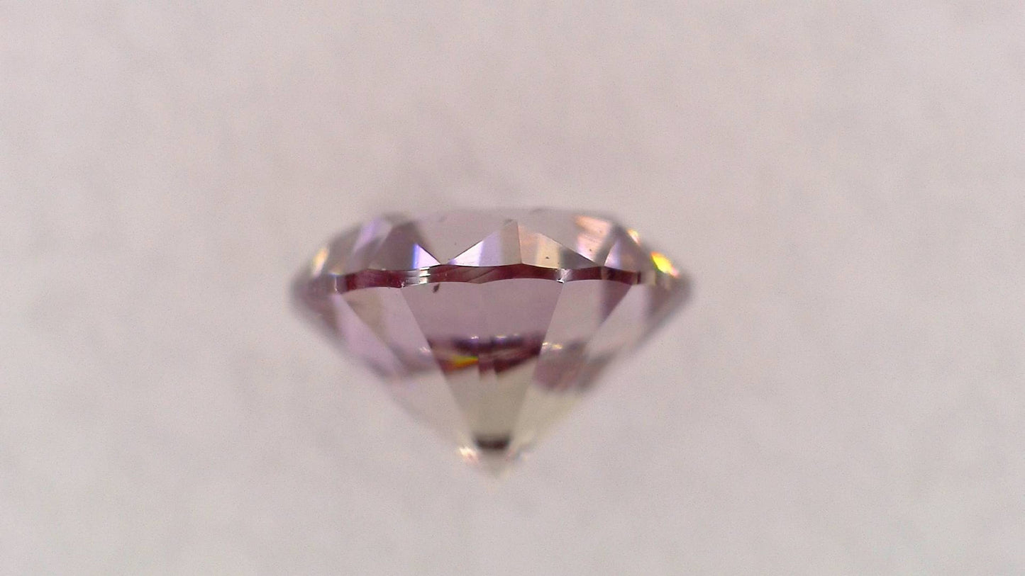 0.132ct Fancy Brownish Purple Pink SI-2 ****/GD/FR None Natural 3.13-3.17 x 2.06mm RD Diamond Loose Stone
