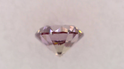 0.132ct Fancy Brownish Purple Pink SI-2 ****/GD/FR None Natural 3.13-3.17 x 2.06mm RD Diamond Loose Stone