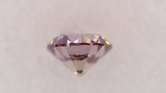 0.132ct Fancy Brownish Purple Pink SI-2 ****/GD/FR None Natural 3.13-3.17 x 2.06mm RD Diamond Loose Stone