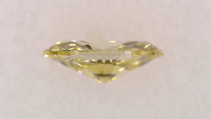 0.107ct Fancy Light Yellow VS-2 ****/GD/GD Strong Yellow Natural 4.59-2.38X1.62mm MQ Diamond Loose