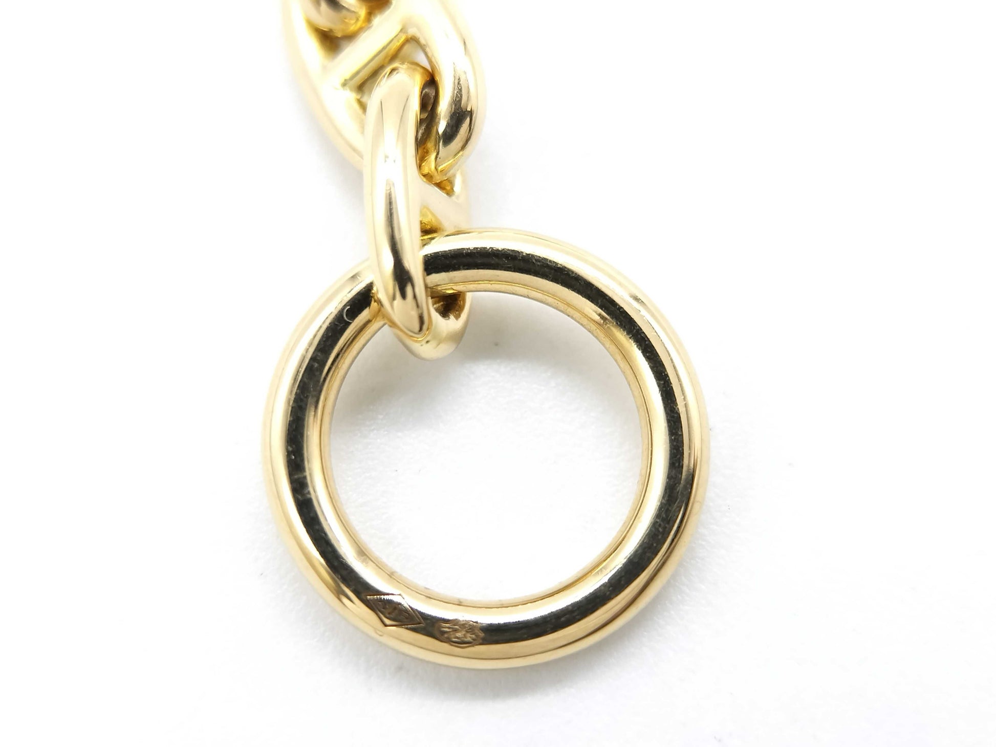 HERMES Chaine d'Ancre TPM 22-link bracelet in YG and Au750, weighing 19.4g 