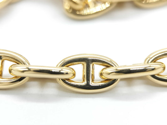HERMES Chaine d'Ancre TPM 22-link bracelet in YG and Au750, weighing 19.4g 