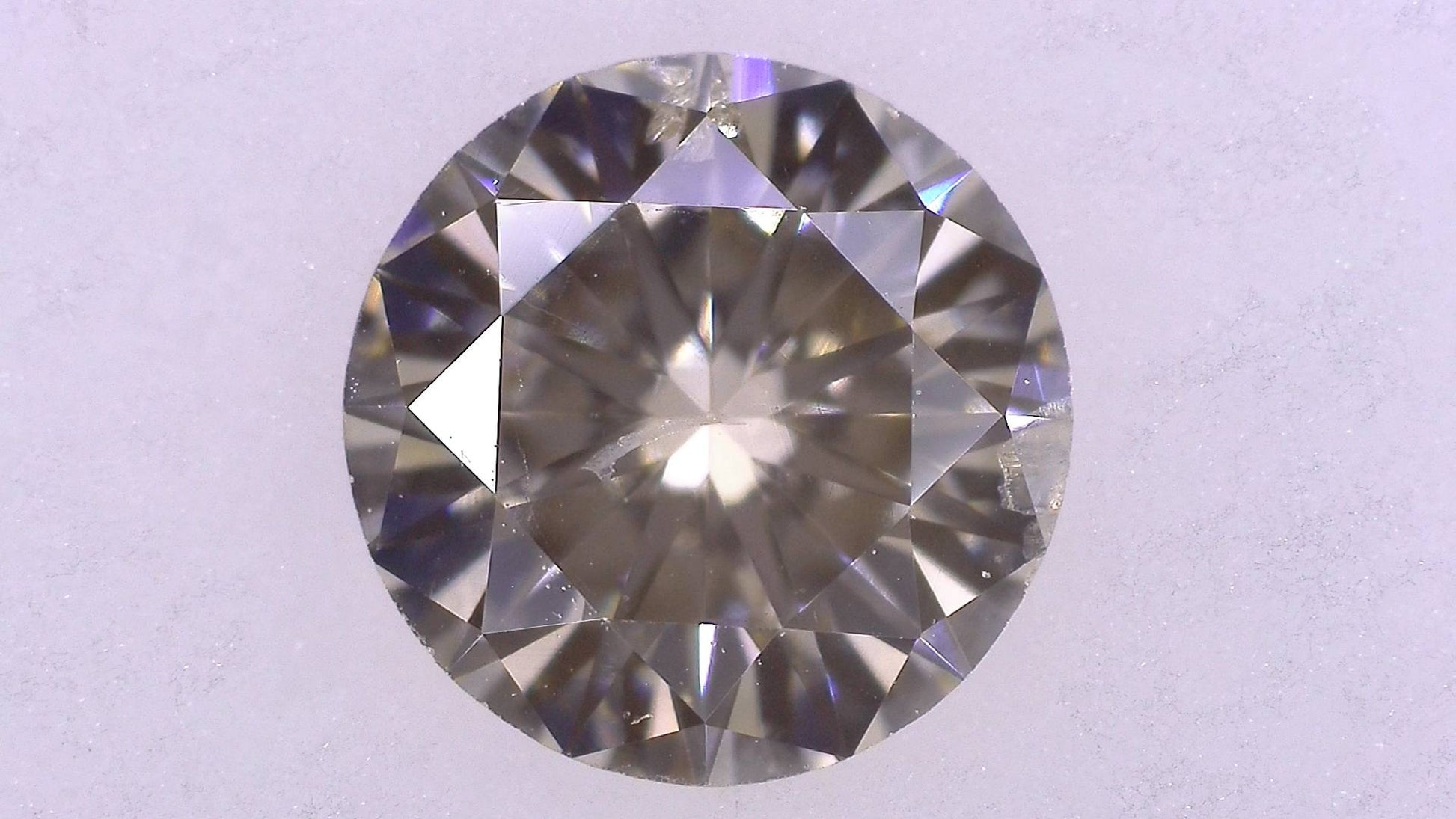 0.488ct UNDER N) VERY LIGHT BROWN SI-2 GOOD/GD/VG FAINT NATURAL 5.02-5.09X3.02mm Loose Diamond