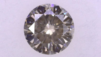 0.488ct UNDER N) VERY LIGHT BROWN SI-2 GOOD/GD/VG FAINT NATURAL 5.02-5.09X3.02mm Loose Diamond