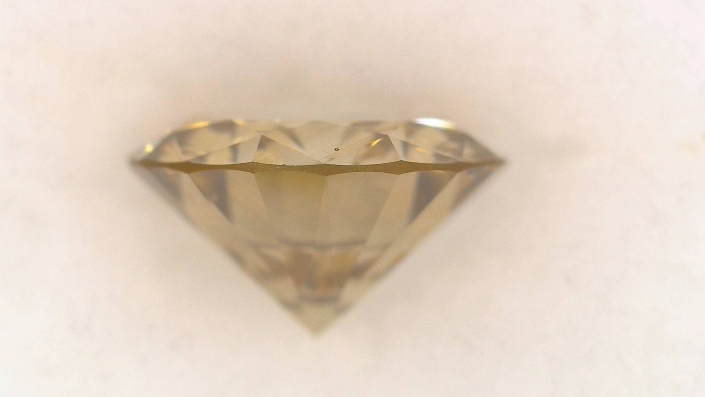 1.377ct Fancy Brown SI-1 ****/GD/VG Fine Natural 7.36-7.42 x 4.26mm RD Loose Diamond