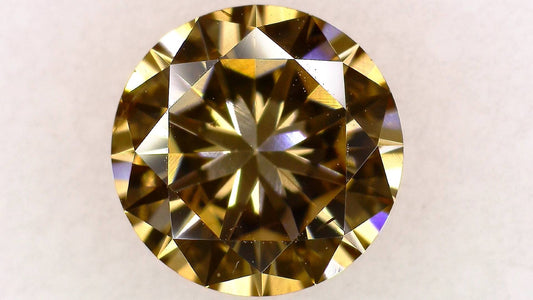 1.377ct Fancy Brown SI-1 ****/GD/VG Fine Natural 7.36-7.42 x 4.26mm RD Loose Diamond