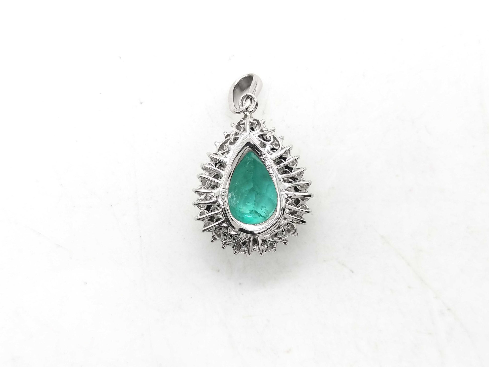 E2.08ct D0.67ct PT900 6.5g Pendant Top 