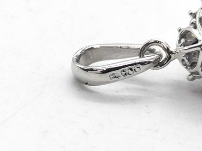 E2.08ct D0.67ct PT900 6.5g Pendant Top 