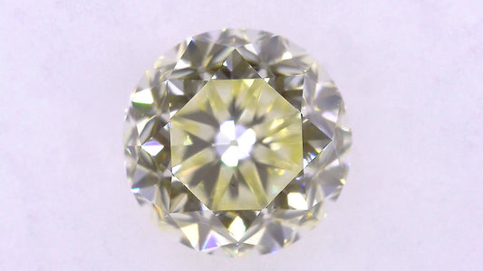 1.015ct UNDER N) VERY LIGHT YELLOW VS-2 POOR/GOLD/GOLD FAINT NATURAL 5.85-5.88X4.16mm Loose Diamond