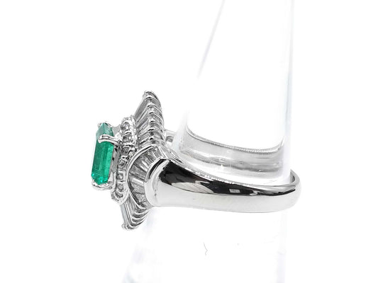 E1.27ct D0.90ct PT900 8.5g Ring 