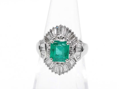 E1.27ct D0.90ct PT900 8.5g Ring 