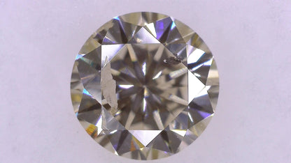 1.038ct M FAINT BROWN I-1 FAIR/GOLD/GOLD STRONG BLUE NATURAL 6.06-6.13X4.15mm Loose Diamond