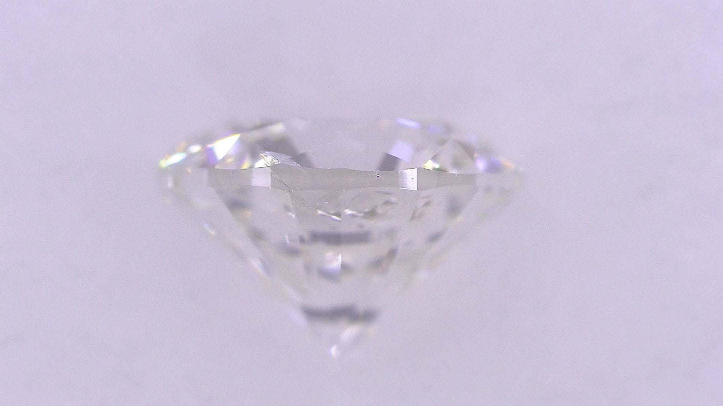 0.505ct G SI-2 GOOD/GD/GD MEDIUM YELLOWISH GREEN NATURAL 4.96-5.03X3.24mm Loose Diamond