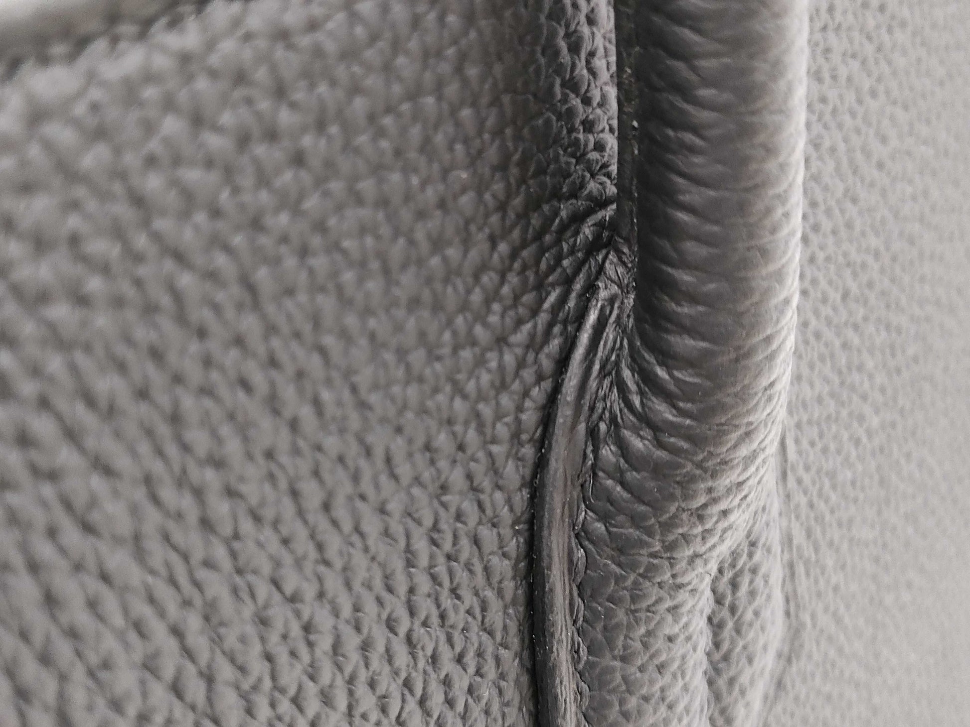 HERMES Birkin 30 Togo Noir Handbag with Matte Silver Hardware and K Stamp